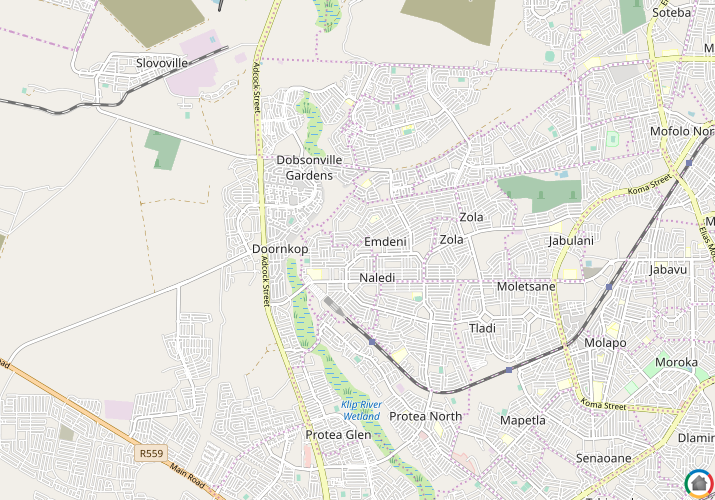 Map location of Emdeni South